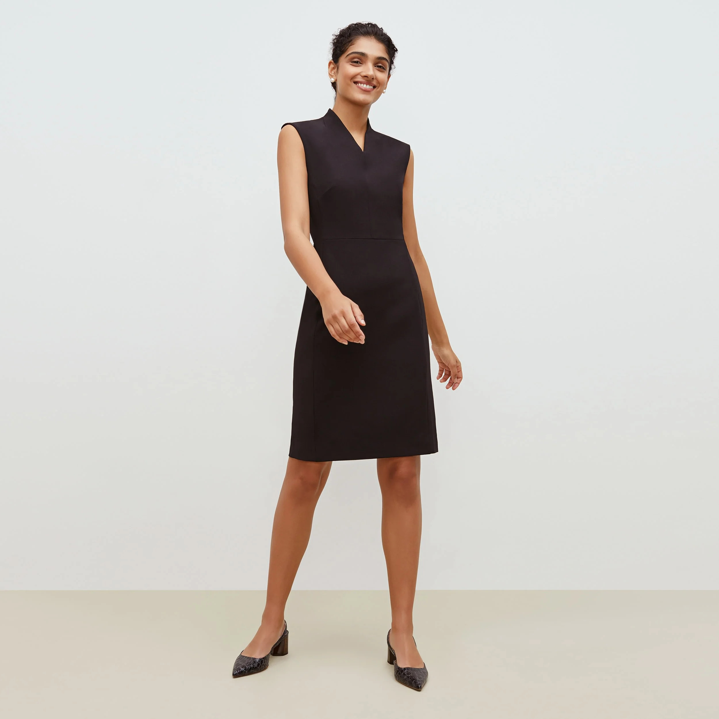 Aditi Dress - WonderTex :: Black | MM LaFleur