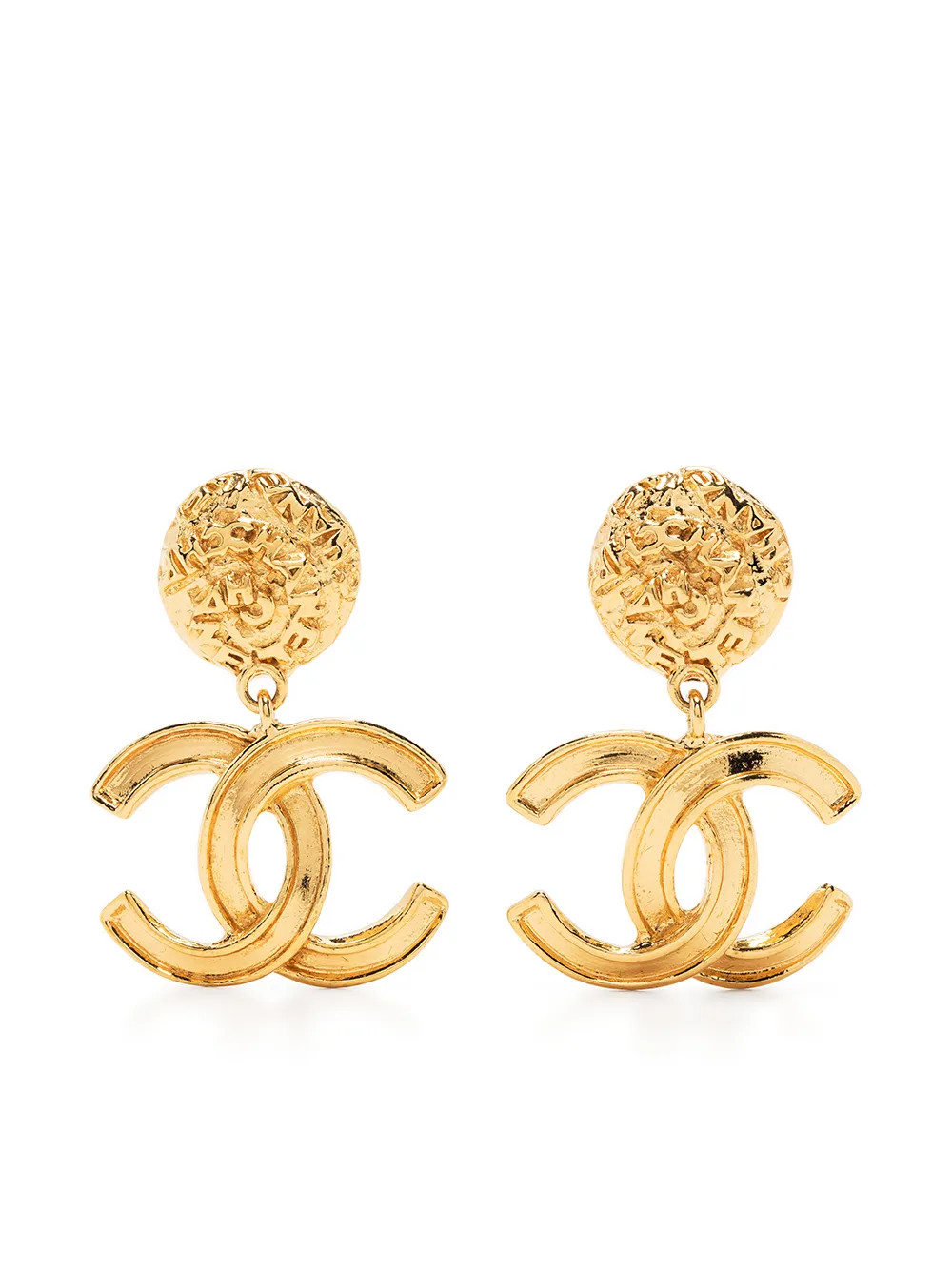 Chanel Pre-Owned1995 dangle CC earrings | Farfetch Global