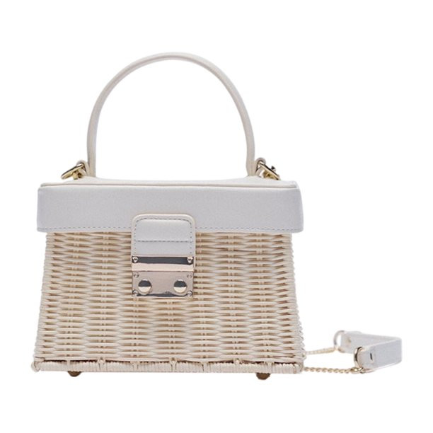 LIKE DREAMS Vintage Straw Basket Flip Box Clutch Bag, Small Summer Bag for Women Woven Straw Cros... | Walmart (US)