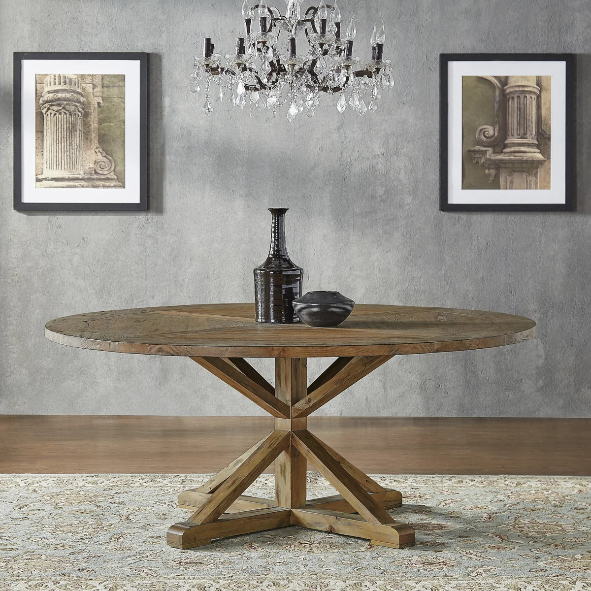 Ashbaugh Pine Round Dining Table | Wayfair North America