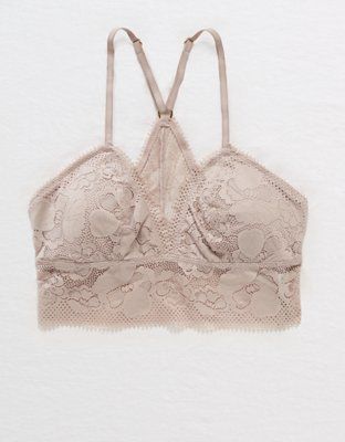 Aerie Paradise Lace Padded Racerback Bralette | American Eagle Outfitters (US & CA)