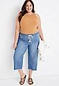 Plus Size m jeans by maurices™ Wide Leg Pull On High Rise Cropped Jean | Maurices