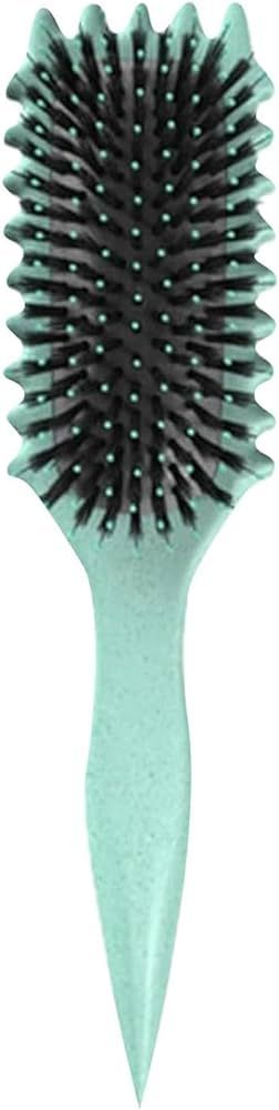 Curl Defining Brush, 2024 Newest Boar Bristle Hair Brush Styling Brush, Curly Hair Brush, Curl De... | Amazon (US)