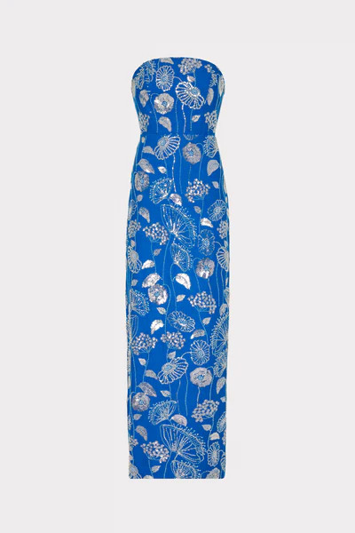 Orion Sequin Embellished Linen Dress | MILLY