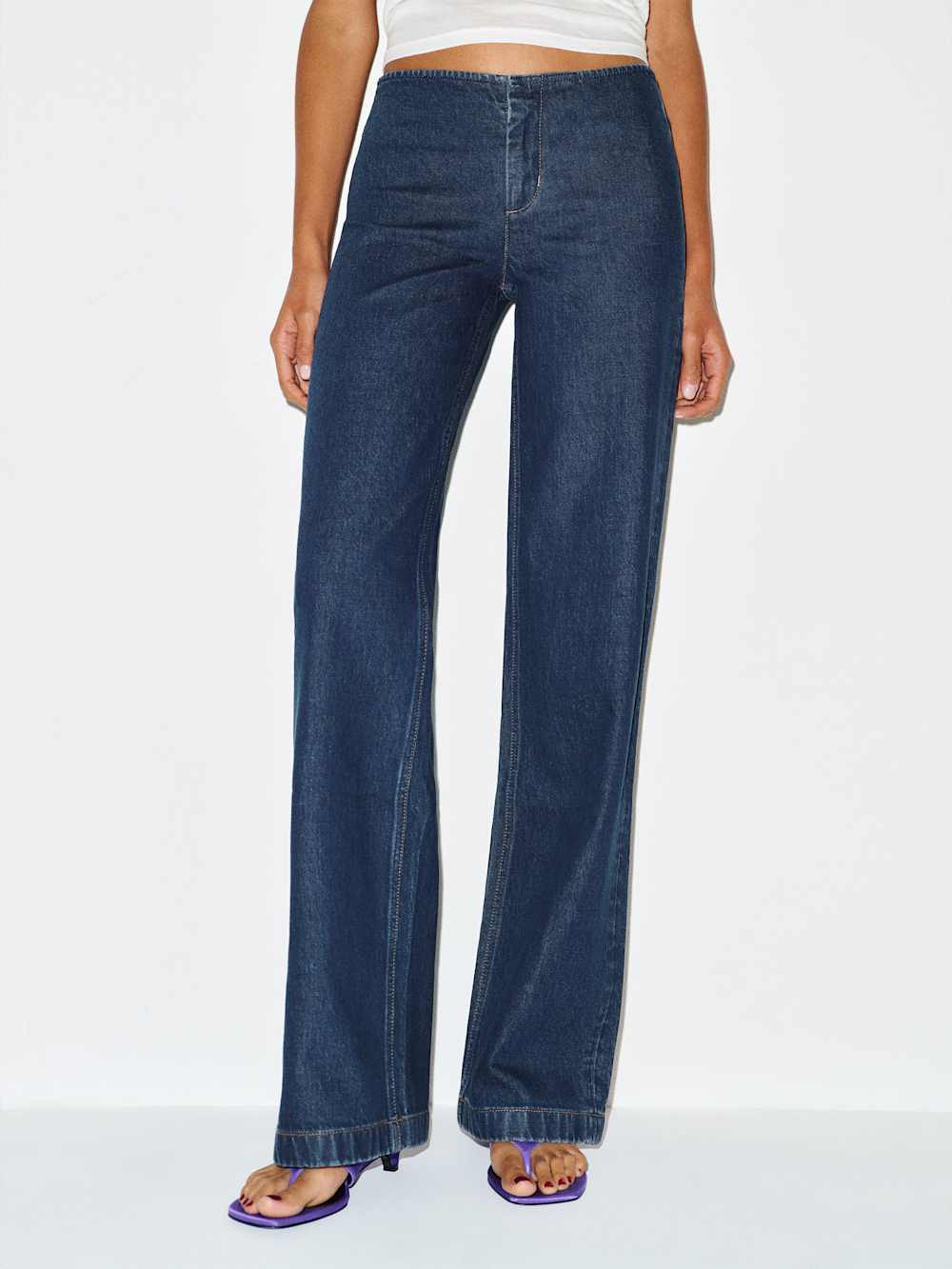 Talissa Stretch Low Rise Trouser Wide Leg Jeans | Reformation (Global)