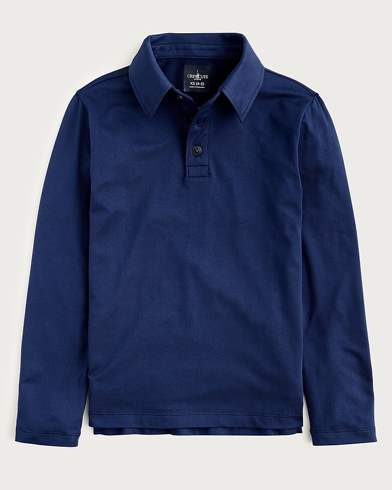 Kids' long-sleeve tech polo shirt | J. Crew US