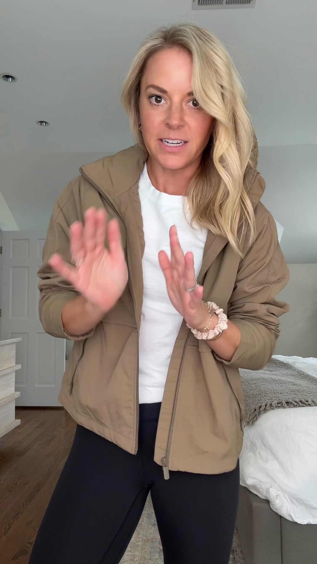 @Quince jacket is back in stock! Under $100, a few different colors and perfect for transitioning into fall. Just an FYI, I have the Praline color and it’s more brown in person than appears online which I actually love. And if you’re still on the fence about their cashmere pieces, I’m going into my 3rd year with this grey oversized sweaters and it’s still one of my most worn pieces! 
•wearing all smalls/tts + 26R/tts in jeans, I’m 5’5 

#QuincePartner

#LTKdayinmylife #LTKgrwm
