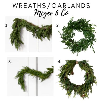 Wreaths/Garlands from McGee & Co! 

#LTKHoliday #LTKSeasonal