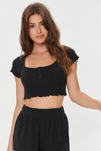 Lettuce-Edge Lounge Crop Top | Forever 21 (US)