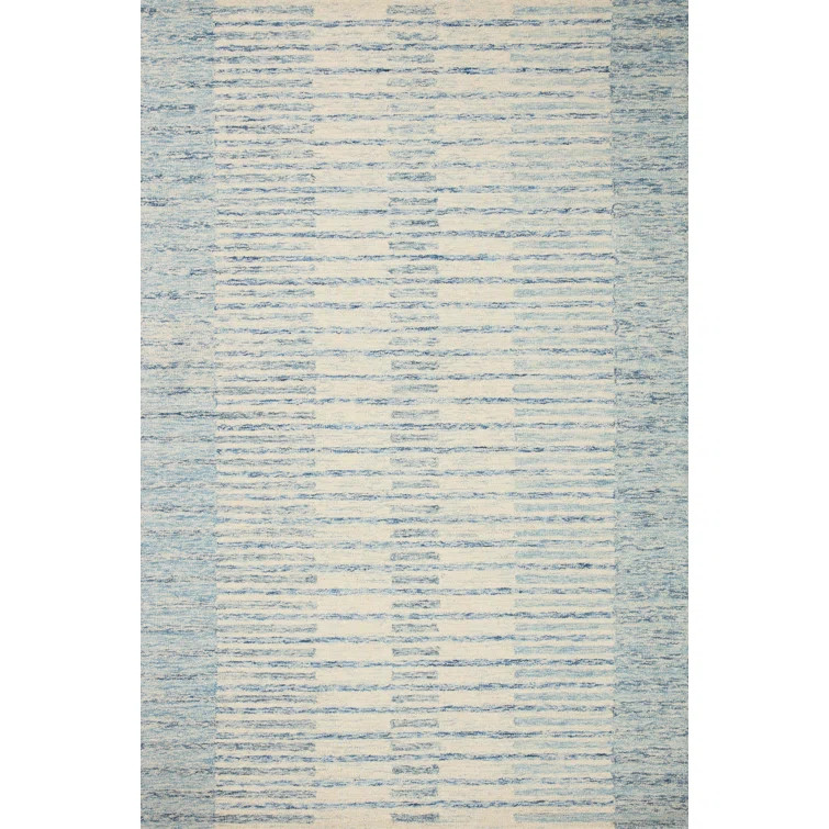 Chris Loves Julia x Loloi Chris Collection CHR-01 Ivory / Denim, TransitionalArea Rug | Wayfair North America