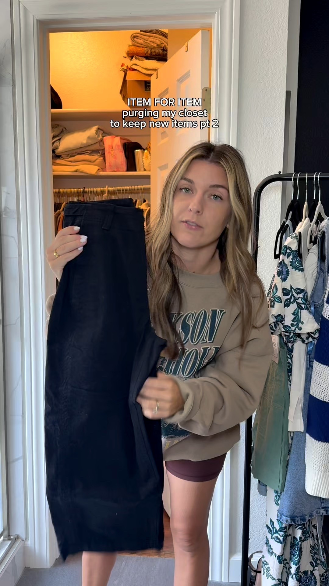 Skirt- small, green overalls M and denim ones small 

#LTKStyleTip