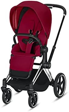 Cybex e-Priam Complete Stroller, Smart Assist Technology, Rocking Mode, One-Hand Compact Fold, Re... | Amazon (US)