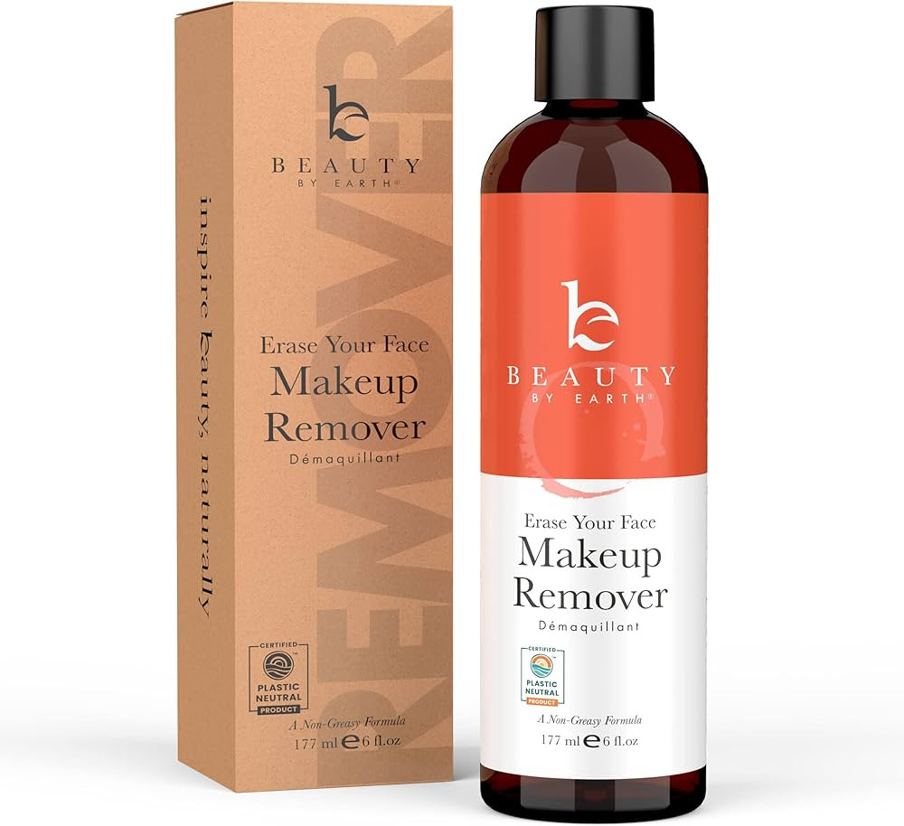 Beauty by Earth Makeup Remover - with Organic Aloe Vera & Witch Hazel, Use with Eye Makeup Remove... | Amazon (US)