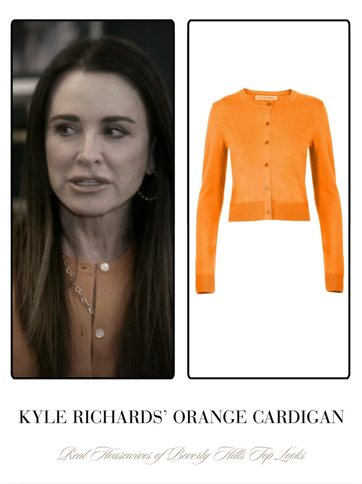 Kyle Richards' Orange Cardigan 

 