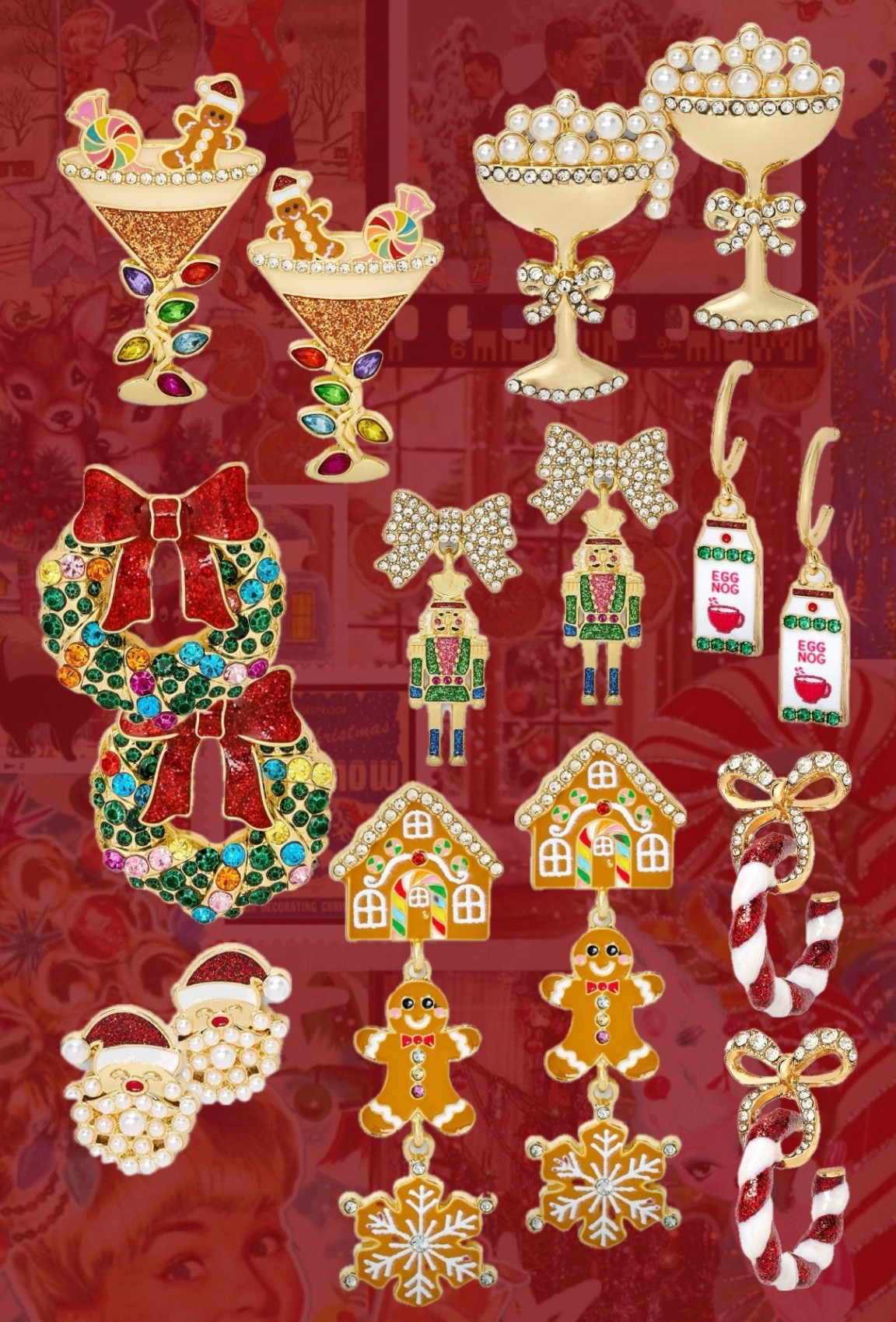 My favorite festive holiday earrings — perfect for all the cheerful Christmas pop-ups this season!

#LTKHoliday