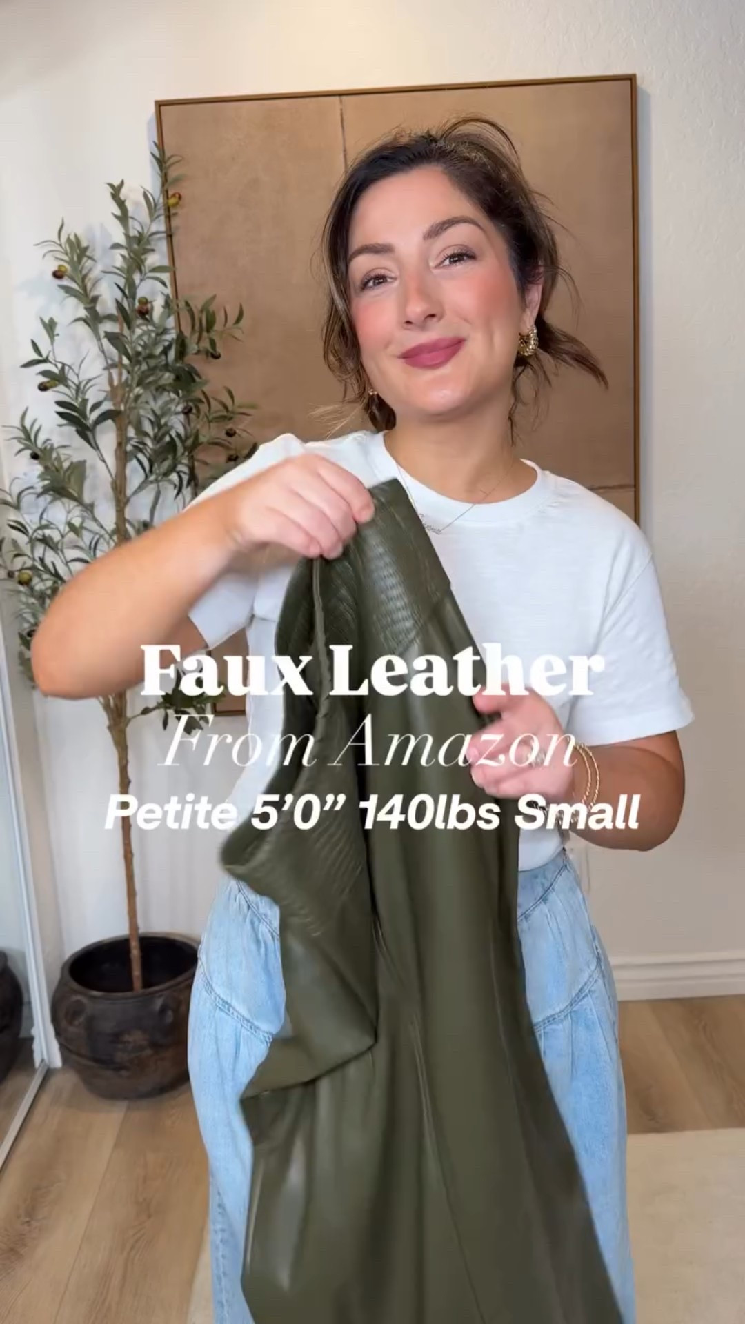 Currently trending leather looks! Can you believe it’s all from Amazon!? I am obsessed with every single piece! 

🍂 For sizing, I am 5’0” & 140lbs.

Wearing a size small in everything except bodysuit size medium, Pants size medium cropped length 

#LTKStyleTip #LTKPetite #LTKFindsUnder50