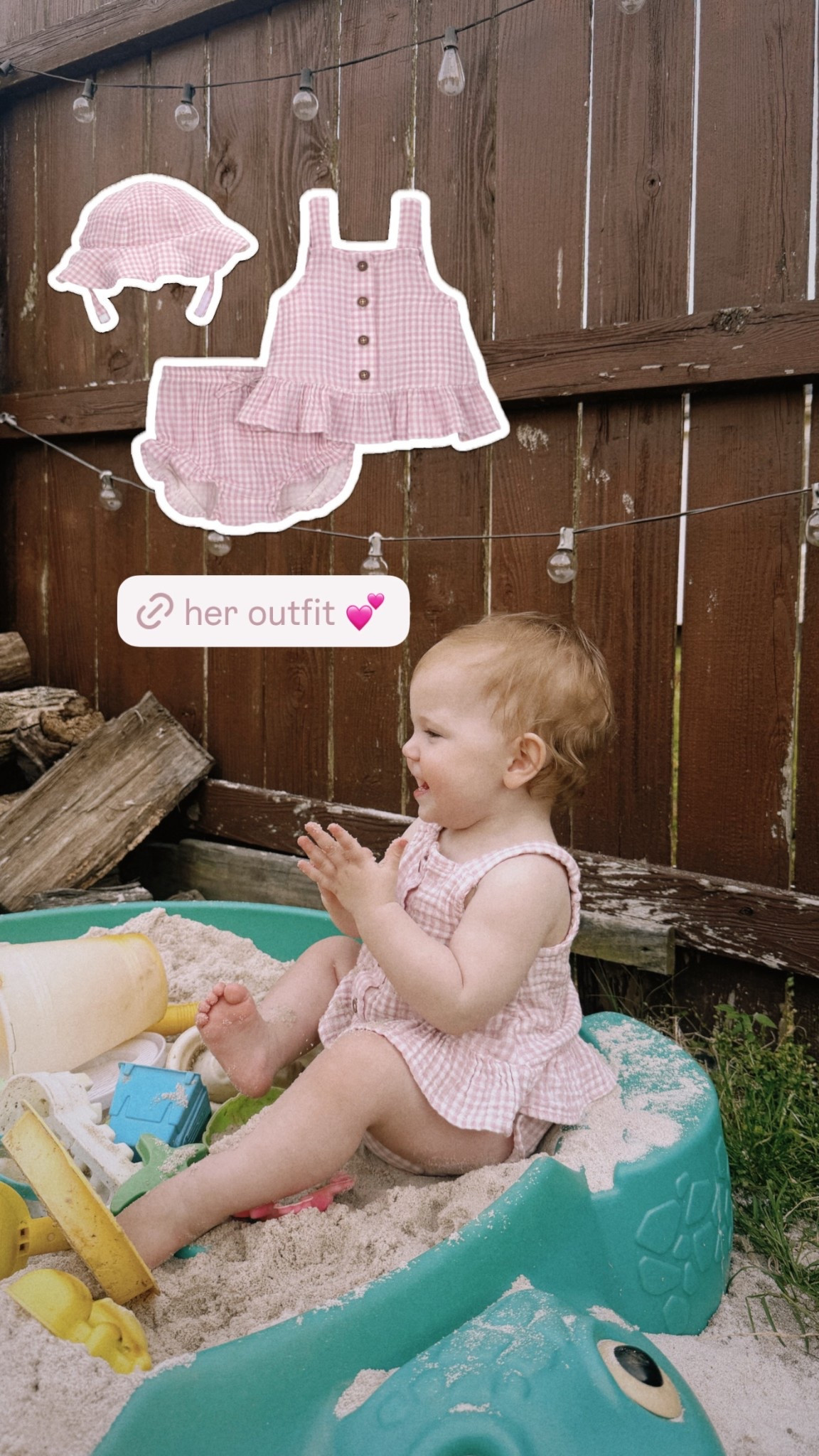 just in love with baby girl’s outfit 🥹💕