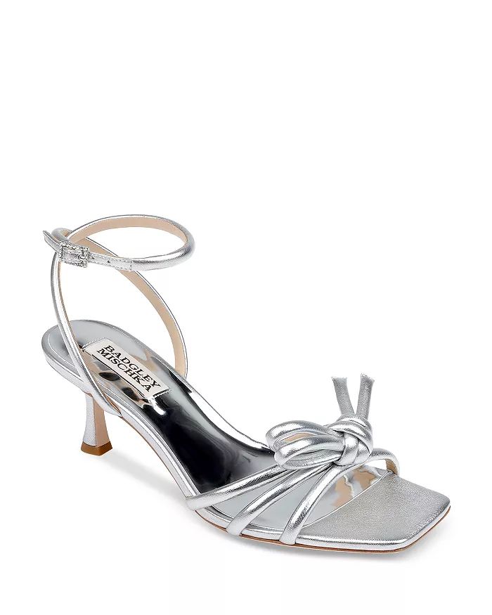 Women's Loyalty Ankle Strap Knotted Mid Heel Sandals | Bloomingdale's (US)