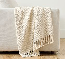 Stella Cotton Woven Throw | Pottery Barn (US)