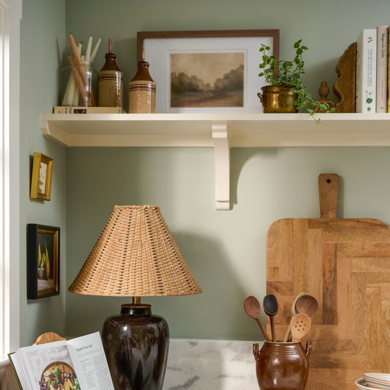 Amalia Table Lamp with Woven Shade | Magnolia