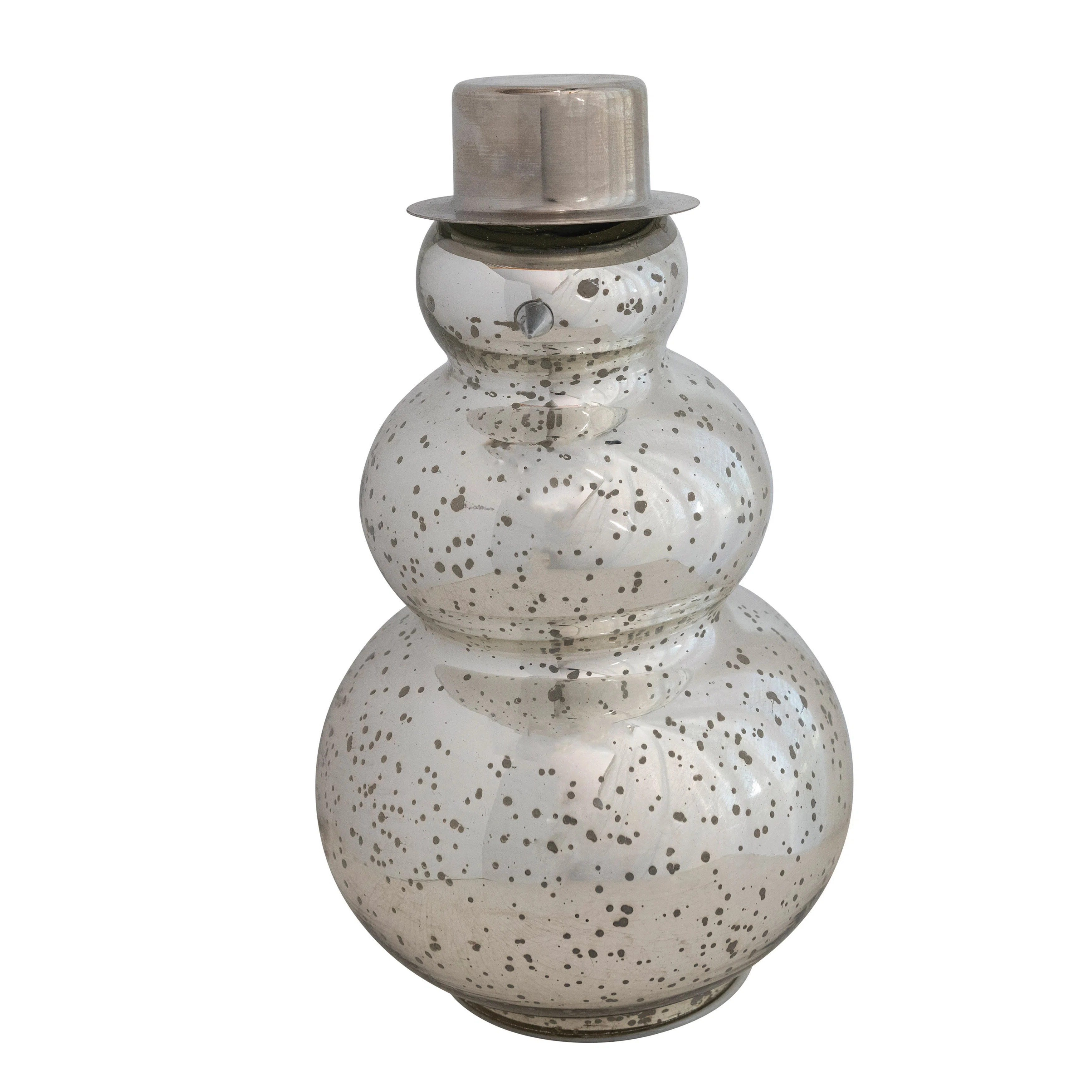 The Holiday Aisle® Mercury Glass Snowman with LED Light | Wayfair | Wayfair North America