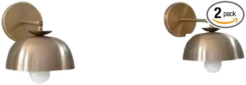 VINTEXX-Enterprises Pair of Vintage Wall Sconces – Indoor Brass Wall Light Fixtures – Handmad... | Amazon (US)