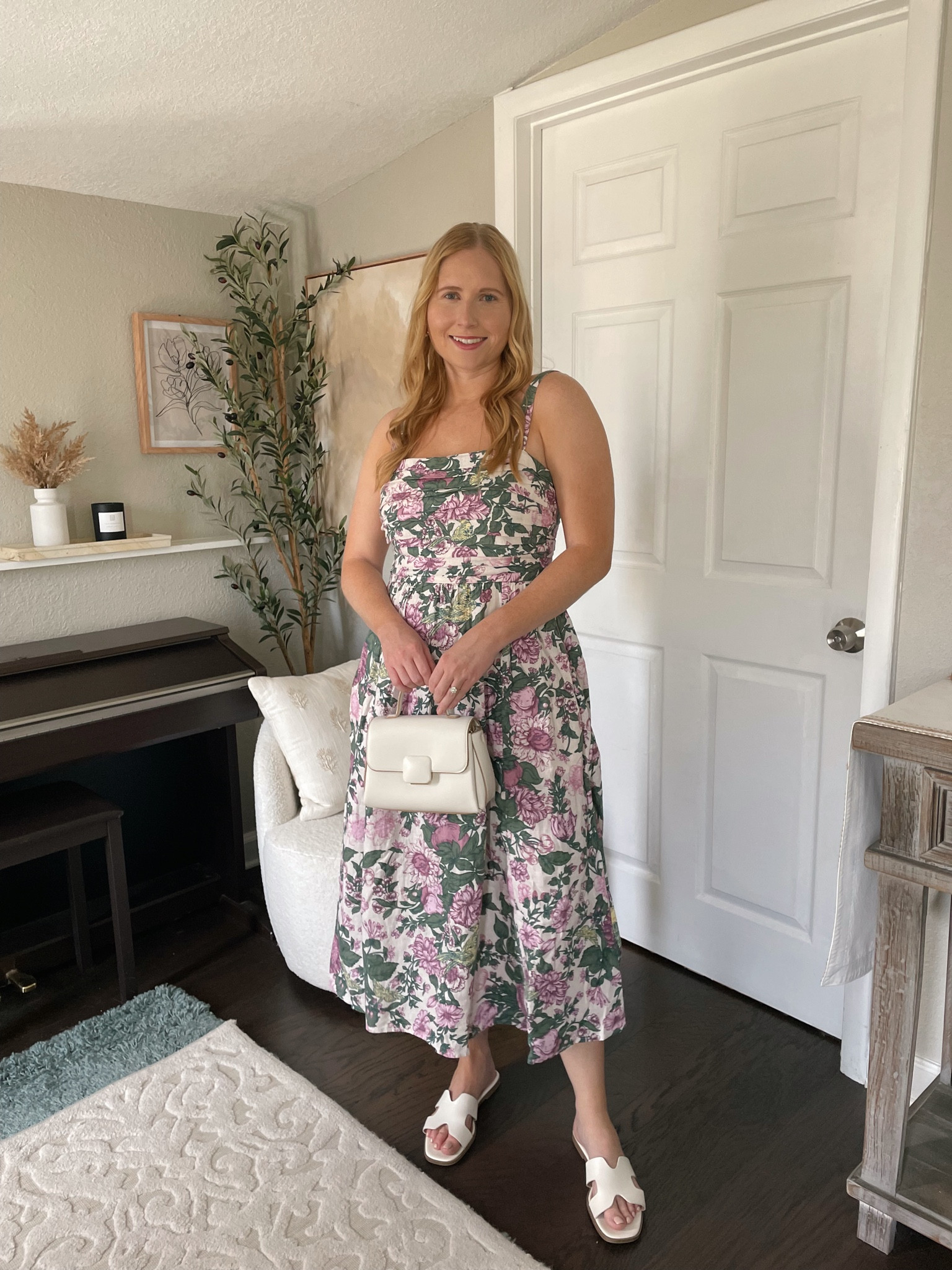 white christmas dresses Abercrombie & Fitch Yellow Floral Linen Halter Mini Dress – SilkRoll