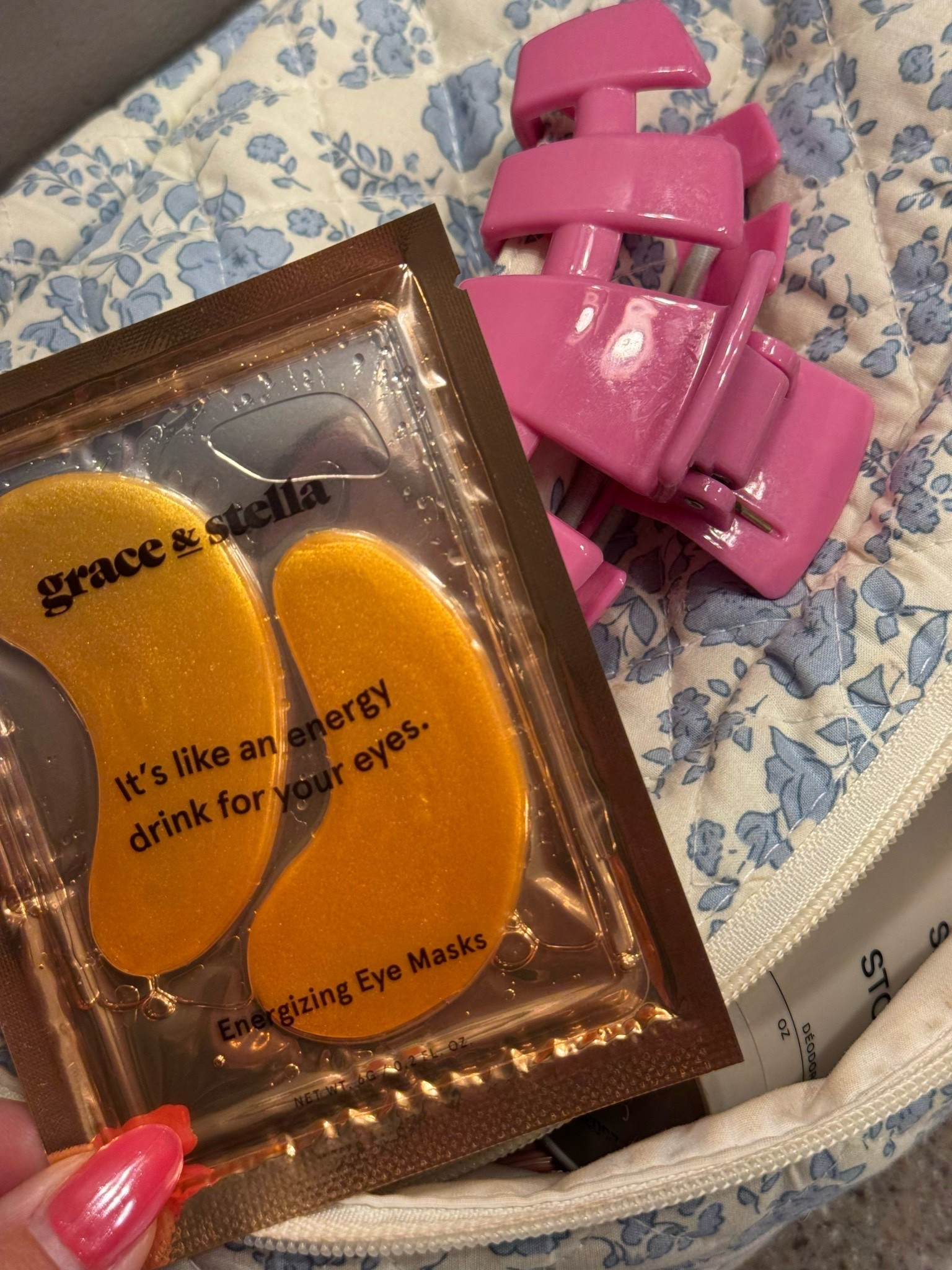 Post flight essentials | eye mask | Amazon beauty | Grace & Stella beauty