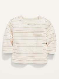 Striped Fleece Pocket Sweatshirt for Baby | Old Navy (US)