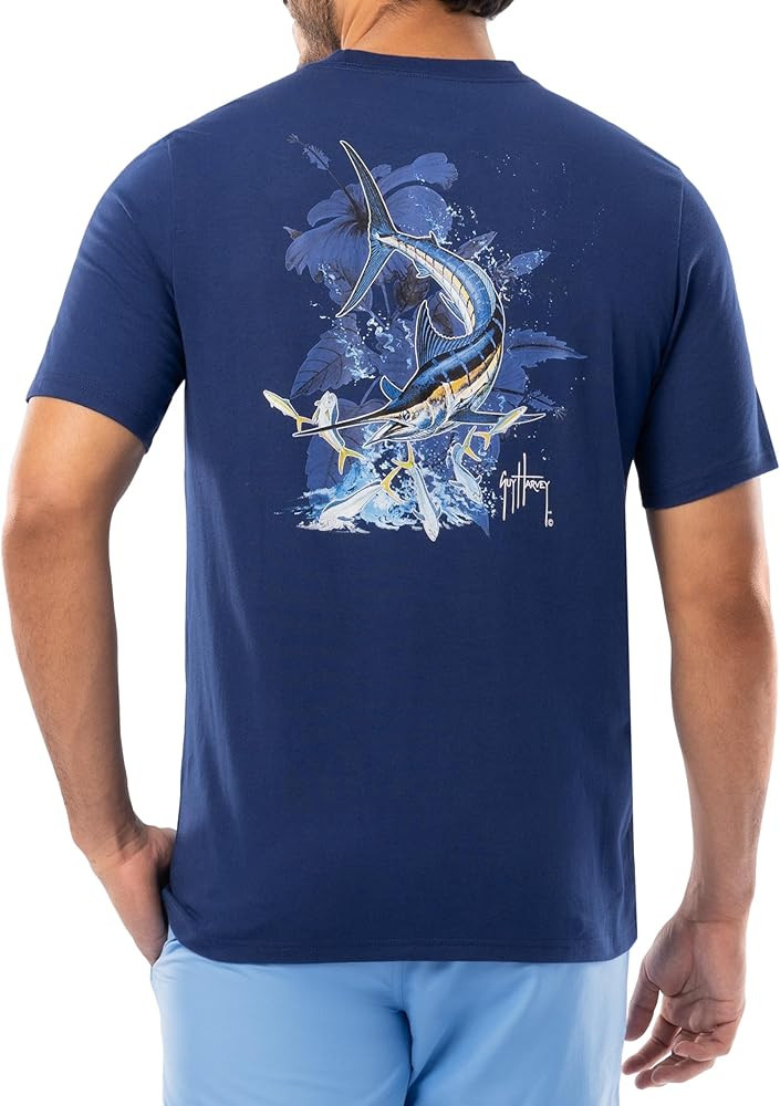 Guy Harvey Men’s Billfish Collection Short Sleeve Pocket T-Shirt | Amazon (US)