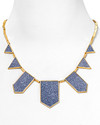 Click for more info about House of Harlow 1960 Stingray Embossed Leather Sunburst Station Necklace, 18