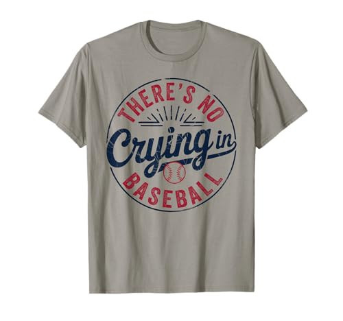 There is No Crying in Baseball Funny Game Day Baseball Mom T-Shirt | Amazon (US)