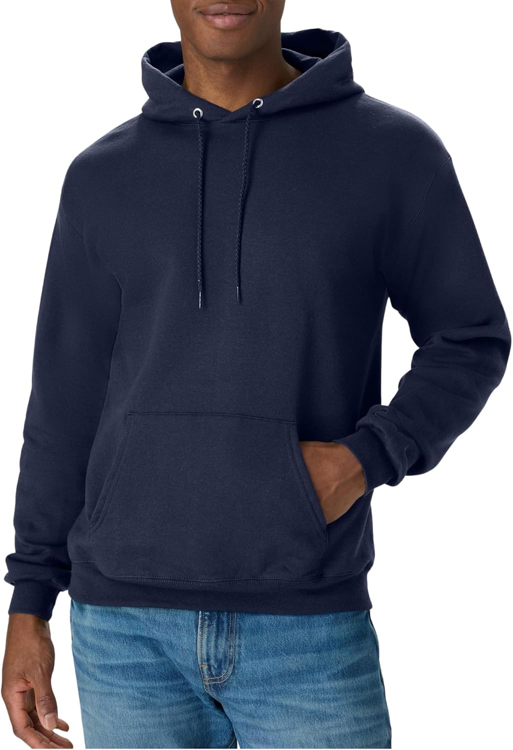 Hanes Men's Hoodie - EcoSmart Fleece Hooded Sweatshirt for Men & Women - Midweight Fleece - Big & Tall Available | Amazon (US)