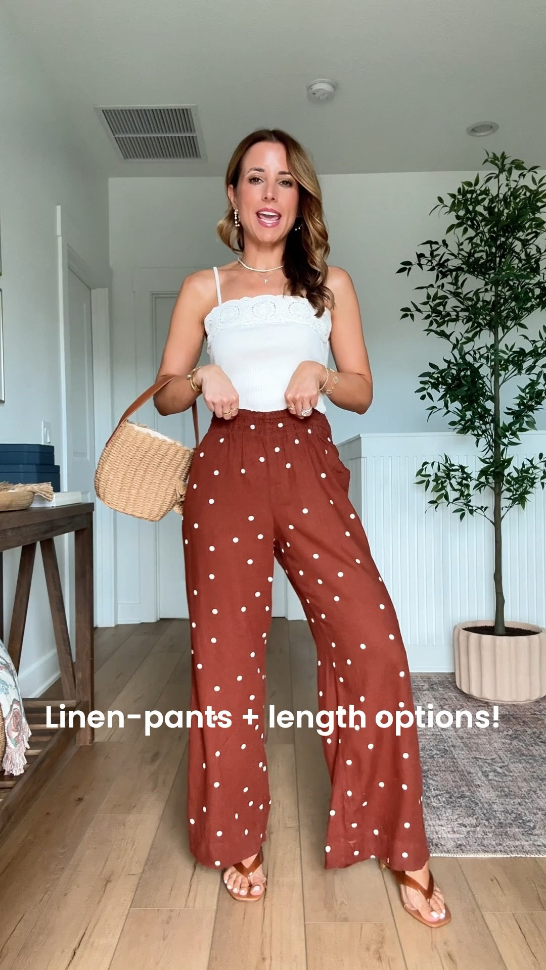New Target arrivals. Summer outfits. Vacation outfits. Europe outfit. Resort wear. 4th of July outfits. Vacation outfits. Wide leg linen pants in XS short - runs big so consider sizing down, especially if in-between sizes.

#LTKootd #LTKTravel #LTKPetite