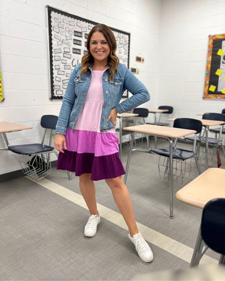 This adorable tiered dress from Walmart is perfect for spring. #ad It’s super comfy and a great option for the classroom! #walmartpartner #walmart #walmartfashion

#LTKFind #LTKstyletip #LTKworkwear