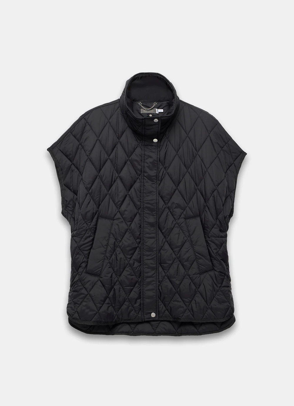Black Quilted Oversized Gilet | Mint Velvet