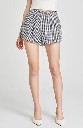 WAYF x Styled by COCO! Maggie Gingham Bubble Shorts | Nordstrom | Nordstrom