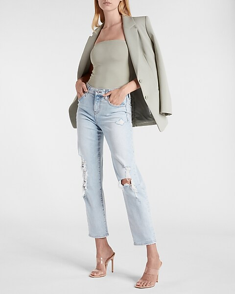 Body Contour Tube Top Thong Bodysuit | Express