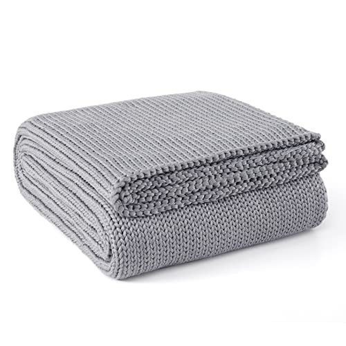 L'AGRATY Knitted Weighted Blanket - 60"x80" 17lbs Cooling Chunky Knit Heavy Blanket for Adults Braided Crochet Throw Thick Cable Yarn Knit Decorative Blanket No Beads Evenly Weighted Machine Washable | Amazon (US)