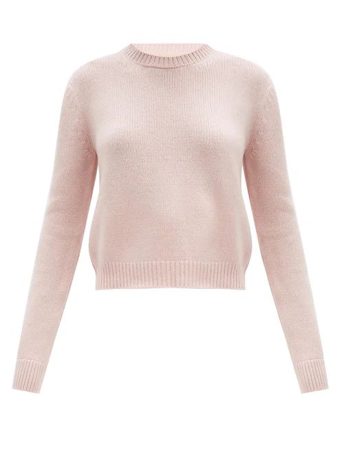 Brock Collection - Crew-neck Cashmere Sweater - Womens - Light Pink | Matches (US)