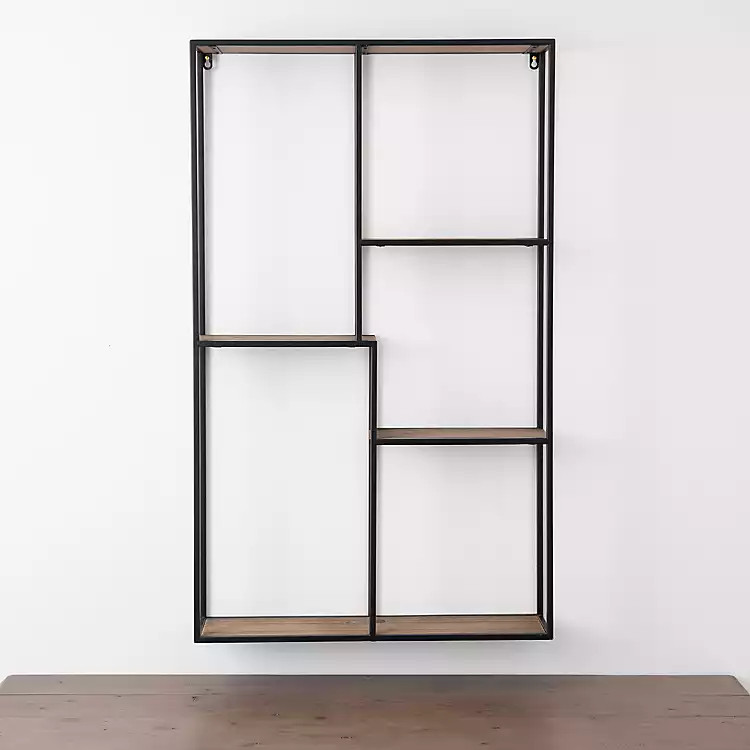 Urban Black Metal Floating Wall Shelf | Kirkland's Home
