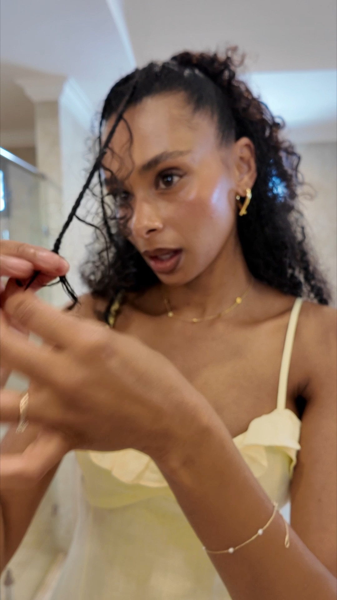 Vacation hairstyle #curlyhair #naturalhair