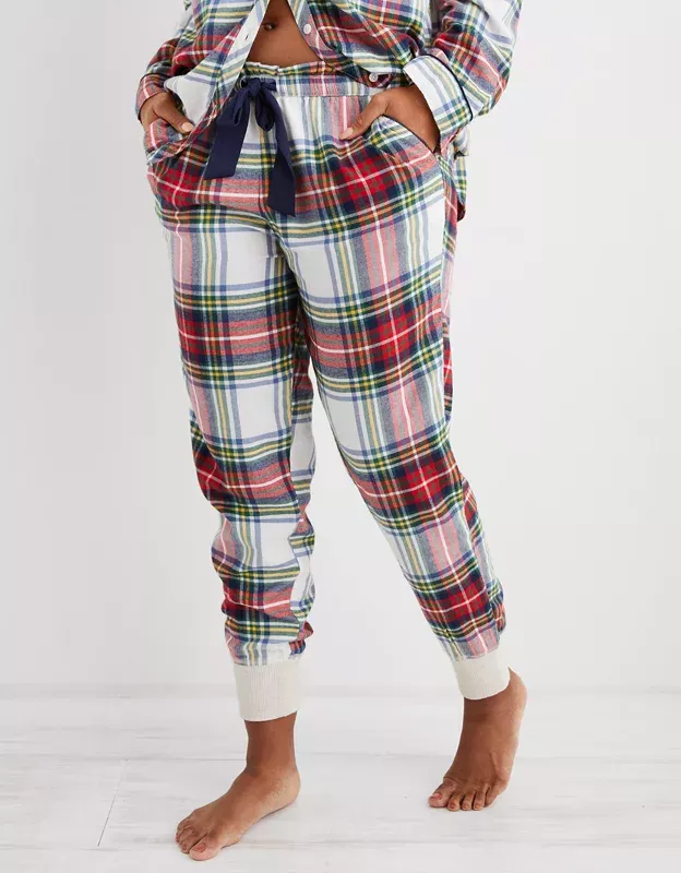 Aerie flannel pajama jogger sale