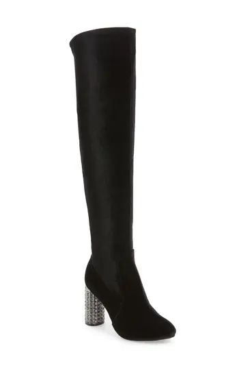Women's Nina Itzela Over The Knee Boot, Size 5.5 M - Black | Nordstrom