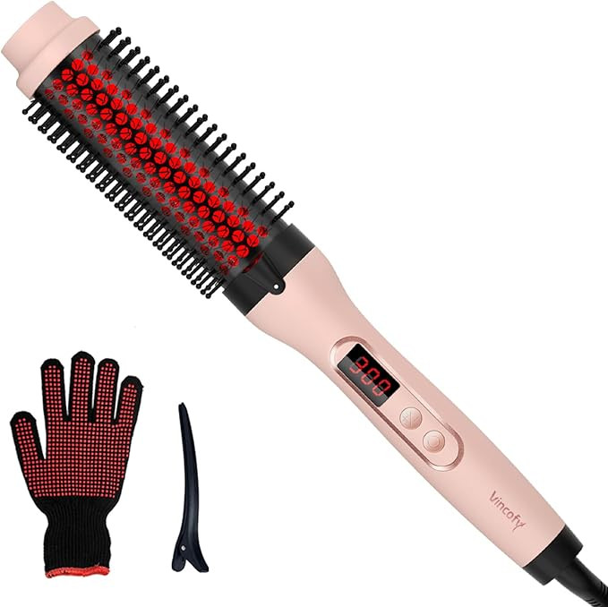 Infrared Thermal Brush, Dual Voltage Negative Ions Heated Round Brush, 1 1/2 Inch Straightener & ... | Amazon (US)