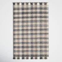 Cordelia Handmade Flatweave Wool Charcoal/Medium Gray/Tan Rug | Wayfair North America