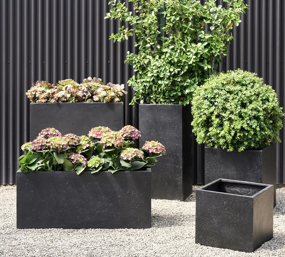 Mission Square Handmade Outdoor Planters | Pottery Barn (US)