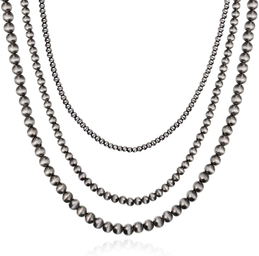 Navajo Pearl Layered Necklace Western Cowgirl Country Gift for Women | Amazon (US)