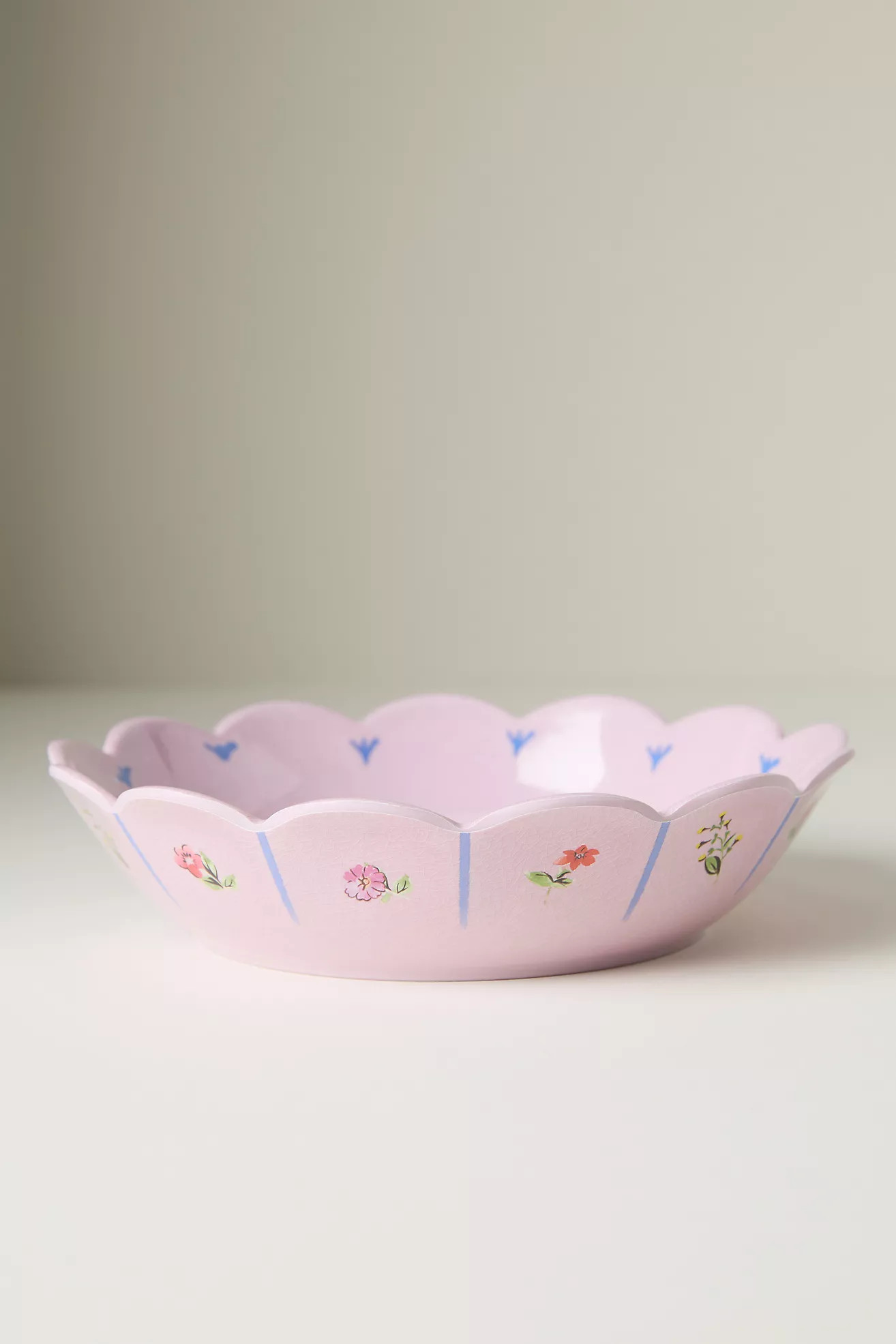 Annette Floral Melamine Pasta Bowls, Set of 4 | Anthropologie (US)