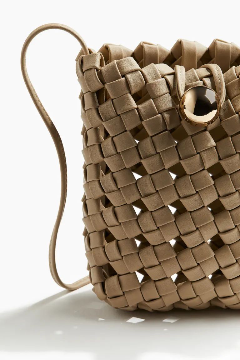 Braided Phone Bag - Beige - Ladies | H&M US | H&M (US + CA)